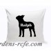 JDS Personalized Gifts Personalized Boston Terrier Silhouette Throw Pillow JMSI2421
